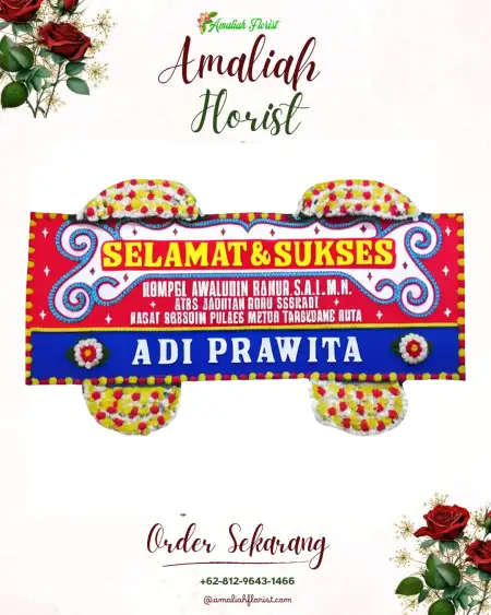 Papan Bunga Ucapan Selamat Barisan